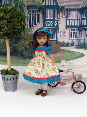 Garden Hedgehog - dress, tights & shoes for Little Darling Doll or other 33cm BJD