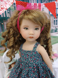 Garden of Love - dress, tights & shoes for Little Darling Doll or 33cm BJD