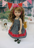 Garden of Love - dress, tights & shoes for Little Darling Doll or 33cm BJD