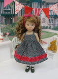 Garden of Love - dress, tights & shoes for Little Darling Doll or 33cm BJD