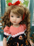 Gingerbread Kids - dress, socks & saddle shoes for Little Darling Doll or 33cm BJD
