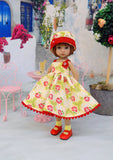Gleeful Garden - dress, hat, socks & shoes for Little Darling Doll or other 33cm BJD