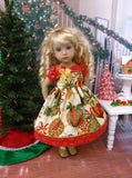 Glittering Ornaments - dress, tights & shoes for Little Darling Doll or 33cm BJD