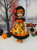 Graveyard Haunt - dress, beret, tights & shoes for Little Darling Doll or 33cm BJD