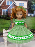 Green Clover - dress, tights & shoes for Little Darling Doll