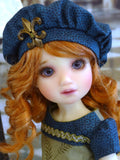 Green Fern Glen - dress, beret, tights & shoes for Little Darling Doll