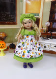 Halloween Treats - dress, beret, tights & shoes for Little Darling Doll or 33cm BJD