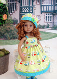 Happy Camper - dress, hat, tights & shoes for Little Darling Doll