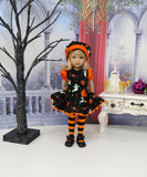 Happy Haunting - dress, hat, tights & shoes for Little Darling Doll or other 33cm doll
