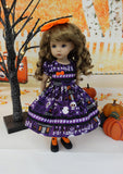 Haunted Halloween - dress, tights & shoes for Little Darling Doll or 33cm BJD