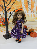Haunted Halloween - dress, tights & shoes for Little Darling Doll or 33cm BJD