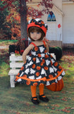 Haunted Pumpkin Patch - dress, hat, tights & shoes for Little Darling Doll or 33cm BJD