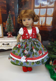Heidelberg Holly - dirndl ensemble with tights & boots for Little Darling Doll or 33cm BJD