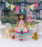 Hello Kitty Patchwork - dress, socks & shoes for Little Darling Doll or 33cm BJD