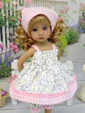 Hippity Hop - babydoll top, bloomers, kerchief & sandals for Little Darling Doll