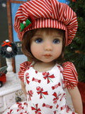 Holiday Sweets - dress, beret, tights & shoes for Little Darling Doll or other 33cm BJD
