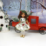 Holly Elegance - dress, beret, tights & shoes for Little Darling Doll or other 33cm BJD