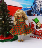 Holly Tartan - dress, tights & shoes for Little Darling Doll or other 33cm BJD