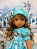 Hot Chocolate - dress, hat, tights & shoes for Little Darling Doll or other 33cm BJD