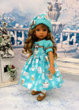 Hot Chocolate - dress, hat, tights & shoes for Little Darling Doll or other 33cm BJD