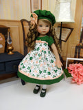 In Clover - dress, hat, tights & shoes for Little Darling Doll or 33cm BJD