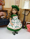 In Clover - dress, hat, tights & shoes for Little Darling Doll or 33cm BJD