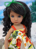 Island Beauty - dress & sandals for Little Darling Doll or 33cm BJD