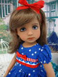 Land of Liberty - dress, tights & shoes for Little Darling Doll or 33cm BJD
