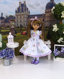Lavender Roses - dress, tights & shoes for Little Darling Doll or other 33cm BJD