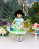 Linderhof Rose - dirndl ensemble with tights & boots for Little Darling Doll or 33cm BJD