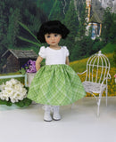 Linderhof Rose - dirndl ensemble with tights & boots for Little Darling Doll or 33cm BJD