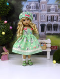 Little Bunny - dress, hat, socks & shoes for Little Darling Doll or 33cm BJD