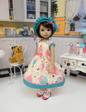 Little Cupcake - dress, hat, socks & shoes for Little Darling Doll or 33cm BJD