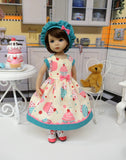 Little Cupcake - dress, hat, socks & shoes for Little Darling Doll or 33cm BJD