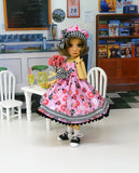 Little Ladybug - dress, hat, socks & saddle shoes for Little Darling Doll or other 33cm BJD