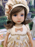 Little Nutbrown Hare - dress, hat, socks & shoes for Little Darling Doll or 33cm BJD