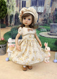 Little Nutbrown Hare - dress, hat, socks & shoes for Little Darling Doll or 33cm BJD