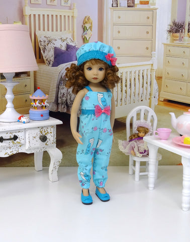 Little Owl - romper, hat & shoes for Little Darling Doll or 33cm BJD