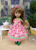Little Pink Fox - dress, socks & shoes for Little Darling Doll or 33cm BJD