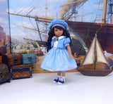 Little Sailor - dress, jacket, hat, socks & saddle shoes for Little Darling Doll or 33cm BJD