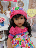 Lollipop, Lollipop - dress, hat, tights & shoes for Little Darling Doll or 33cm BJD