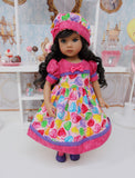 Lollipop, Lollipop - dress, hat, tights & shoes for Little Darling Doll or 33cm BJD