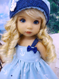 Love Anchor - dress, hat & sandals for Little Darling Doll or 33cm BJD