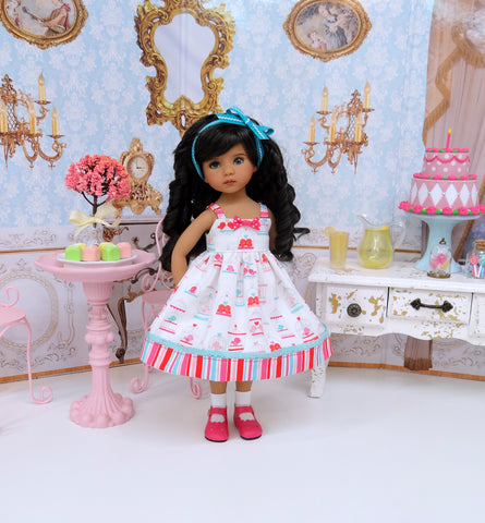 Love Birds - dress, socks & shoes for Little Darling Doll or 33cm BJD