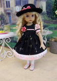 Lovely Rosebud - dress, hat, tights & shoes for Little Darling Doll or 33cm BJD