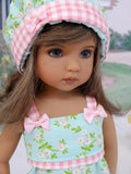 Meadowsoft - romper, hat, socks & shoes for Little Darling Doll or 33cm BJD