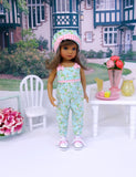 Meadowsoft - romper, hat, socks & shoes for Little Darling Doll or 33cm BJD