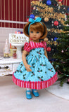 Merry & Bright - dress, tights & shoes for Little Darling Doll or other 33cm BJD