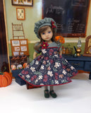 Midnight Autumn - dress, hat, tights & shoes for Little Darling Doll or 33cm BJD