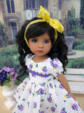 Midsummer Bouquet - dress, tights & shoes for Little Darling Doll or other 33cm BJD